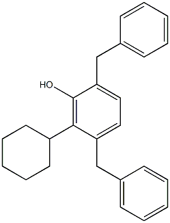 2,5-Dibenzyl-6-cyclohexylphenol Struktur