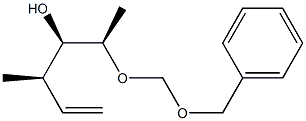 (2R,3R,4R)-2-(Benzyloxymethoxy)-4-methyl-5-hexen-3-ol Struktur