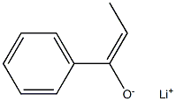 Lithium(E)-1-phenyl-1-propene-1-olate Struktur