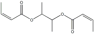 Bisisocrotonic acid 1,2-bis(hydroxymethyl)ethylene ester Struktur