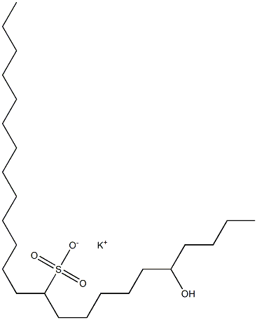 5-Hydroxytetracosane-11-sulfonic acid potassium salt Struktur