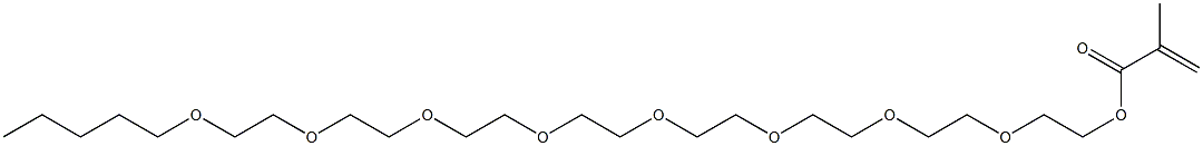 Methacrylic acid (3,6,9,12,15,18,21,24-octaoxanonacosan-1-yl) ester Struktur