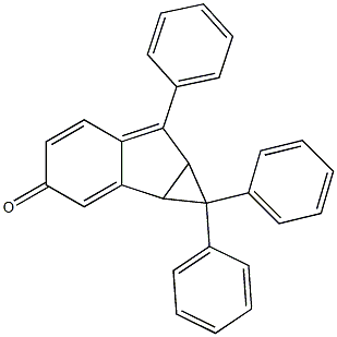 1,1a-Dihydro-1,1,6-triphenylcycloprop[a]inden-3(6aH)-one Struktur