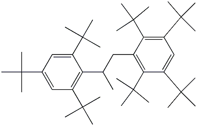 1-(2,3,5,6-Tetra-tert-butylphenyl)-2-(2,4,6-tri-tert-butylphenyl)propane Struktur