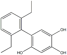 5-(2,6-Diethylphenyl)benzene-1,2,4-triol Struktur