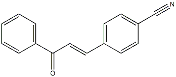 4-[(E)-3-Oxo-3-phenyl-1-propenyl]benzonitrile Struktur