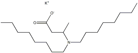 3-(Dioctylamino)butyric acid potassium salt Struktur