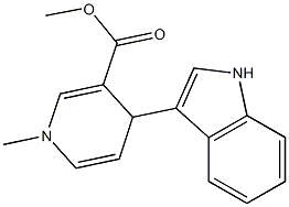 1,4-Dihydro-1-methyl-4-(1H-indol-3-yl)pyridine-3-carboxylic acid methyl ester Struktur