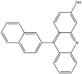 9-(2-Naphtyl)-3-hydroxyacridine Struktur