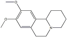 1,3,4,6,7,11b-Hexahydro-9,10-dimethoxy-2H-benzo[a]quinolizine Struktur