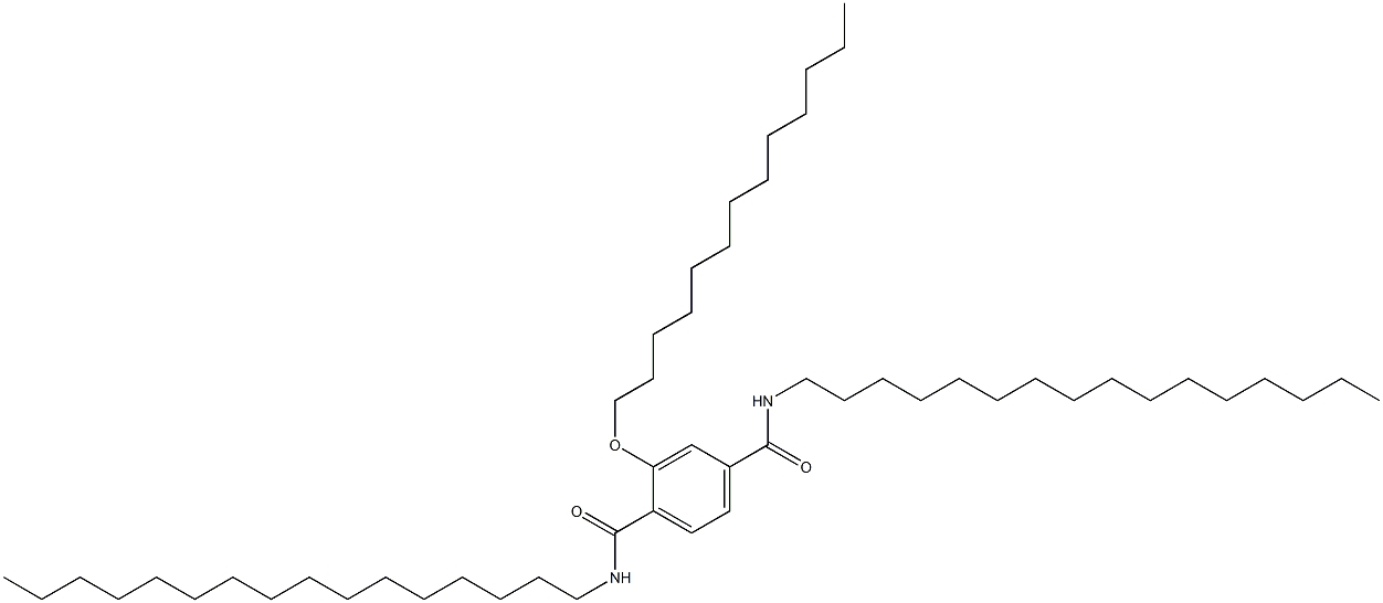 2-(Tridecyloxy)-N,N'-dihexadecylterephthalamide Struktur