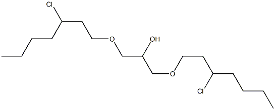 1,3-Bis(3-chloroheptyloxy)-2-propanol Struktur