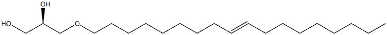 [R,(+)]-3-O-[(E)-9-Octadecenyl]-L-glycerol Struktur