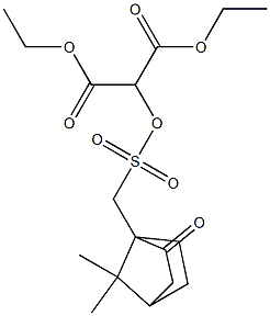 [(7,7-Dimethyl-2-oxobicyclo[2.2.1]heptan-1-yl)methylsulfonyloxy]malonic acid diethyl ester Struktur