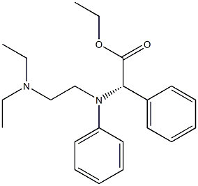 N-[2-(Diethylamino)ethyl]-N,2-di(phenyl)glycine ethyl ester Struktur