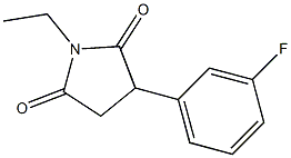 N-Ethyl-2-(m-fluorophenyl)succinimide Struktur