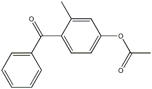 2-Methyl-4-acetoxybenzophenone Struktur