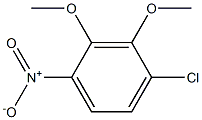 4-Chloro-2,3-dimethoxy-1-nitrobenzene Struktur