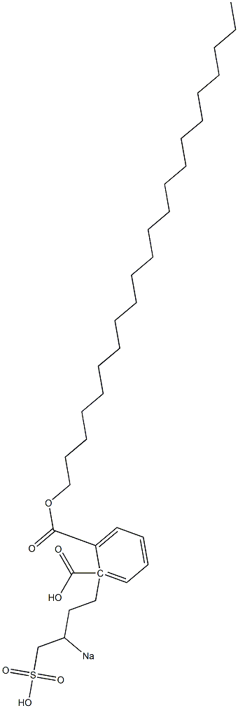 Phthalic acid 1-docosyl 2-(3-sodiosulfobutyl) ester Struktur