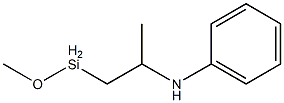 Methoxy[2-(phenylamino)propyl]silane Struktur