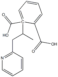 (-)-Phthalic acid hydrogen 2-[(R)-1-(2-pyridylmethyl)ethyl] ester Struktur