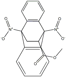 9,10-Dihydro-9,10-dinitro-9,10-ethanoanthracene-11-carboxylic acid methyl ester Struktur