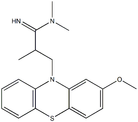 2-(2-Methoxy-10H-phenothiazin-10-yl)-1,N,N-trimethyl-1-ethanecarboxamidine Struktur