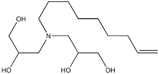 3,3'-(8-Nonenylimino)bis(propane-1,2-diol) Struktur