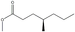 [R,(-)]-4-Methylheptanoic acid methyl ester Struktur