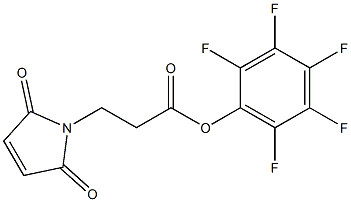 3-[(2,5-Dihydro-2,5-dioxo-1H-pyrrol)-1-yl]propanoic acid (pentafluorophenyl) ester Struktur