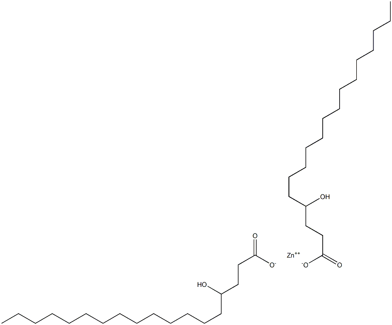 Bis(4-hydroxystearic acid)zinc salt Struktur