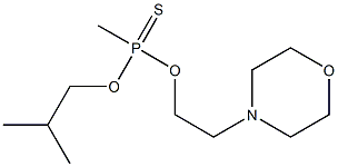 Methylphosphonothioic acid O-isobutyl O-(2-morpholinoethyl) ester Struktur