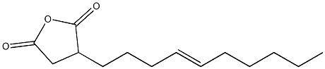 3,4-Dihydro-3-(4-decenyl)-2,5-furandione Struktur