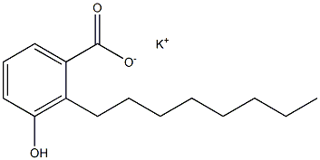 2-Octyl-3-hydroxybenzoic acid potassium salt Struktur