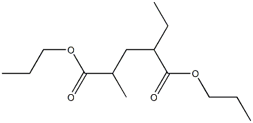 2-Ethyl-4-methylglutaric acid dipropyl ester Struktur