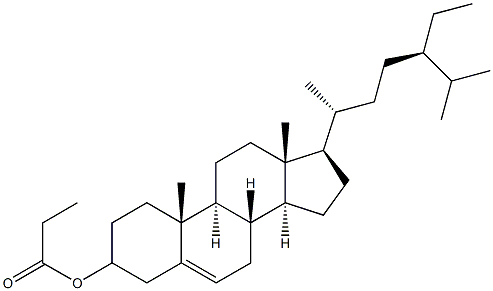 Stigmast-5-en-3-ol propanoate Struktur