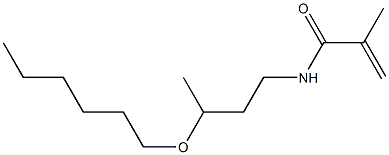 N-(3-Hexyloxybutyl)methacrylamide Struktur