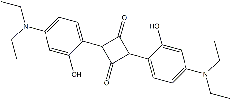 1,3-Bis[2-hydroxy-4-(N,N-diethylamino)phenyl]cyclobutane-2,4-dione Struktur