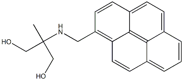 1-[1,1-Bis(hydroxymethyl)ethylaminomethyl]pyrene Struktur