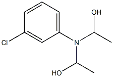 N,N-Bis(1-hydroxyethyl)-3-chloroaniline Struktur