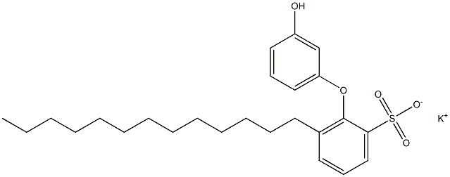 3'-Hydroxy-6-tridecyl[oxybisbenzene]-2-sulfonic acid potassium salt Struktur