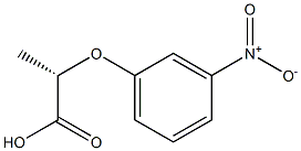 [S,(-)]-2-(m-Nitrophenoxy)propionic acid Struktur