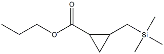 2-(Trimethylsilylmethyl)cyclopropane-1-carboxylic acid propyl ester Struktur