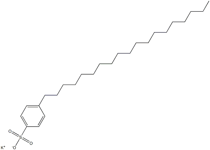 4-Nonadecylbenzenesulfonic acid potassium salt Struktur