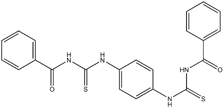 1,1'-(p-Phenylene)bis(3-benzoylthiourea) Struktur