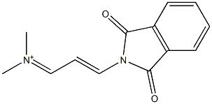 Dimethyl[3-(1,3-dioxoisoindolin-2-yl)-2-propenylidene]aminium Struktur