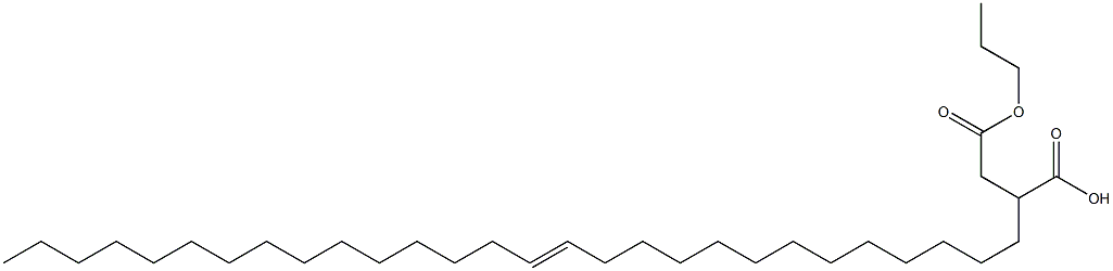 2-(13-Octacosenyl)succinic acid 1-hydrogen 4-propyl ester Struktur