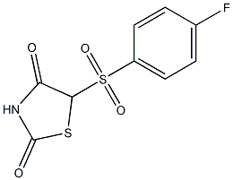 5-(4-Fluorophenylsulfonyl)thiazolidine-2,4-dione Struktur