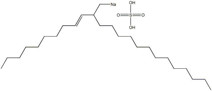 Sulfuric acid 2-(1-decenyl)pentadecyl=sodium ester salt Struktur