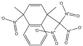 1,4-Dihydro-1,4-dimethyl-1-nitro-4-(trinitromethyl)naphthalene Struktur